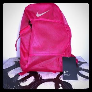 Nike mesh hot pink backpack